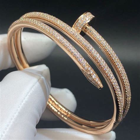 cartier nail bracelet with diamonds|authentic cartier nail bracelet.